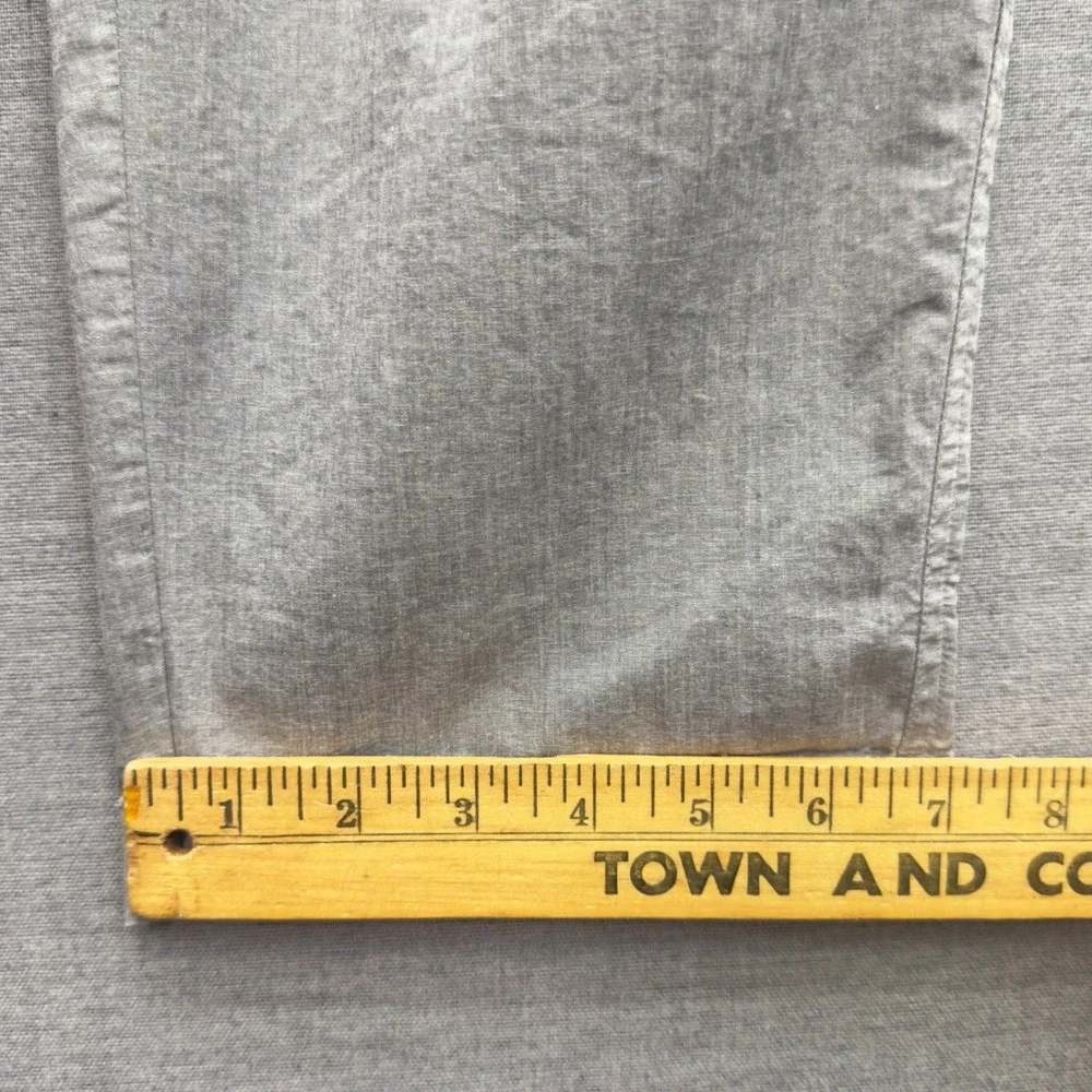 ORTTU Mens London Pants Gray Cropped Tapered Belted Elastic Waist‎ Size M